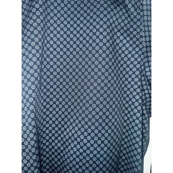 Ted Baker Men's Geometric‎ Print Long Sleeve Shirt Blue Size 4 Casual - Picture 3 of 7